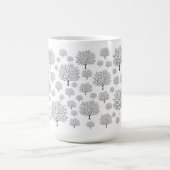 木のパターン コーヒーマグカップ (中央)