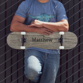 木のパーソナライズされたテクスチャ スケートボード