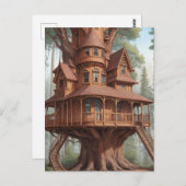 木のビクトリアン丸木の家 ポストカード (正面/裏面)