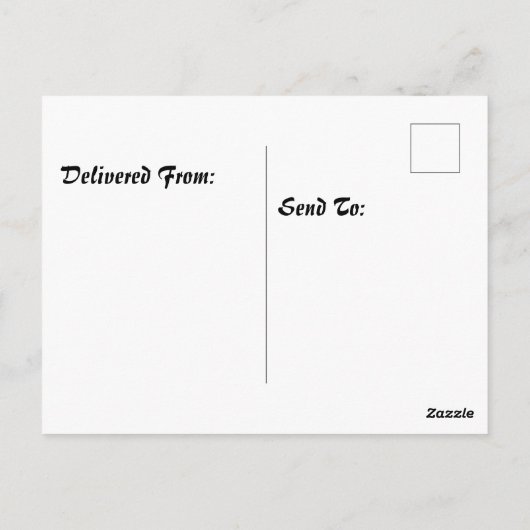 木のビクトリアン丸木の家 ポストカード (裏面)