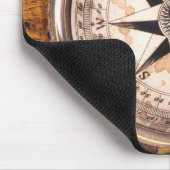 木のフェイクなコンパス マウスパッド (コーナー)