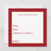 木のフェイクピクニック愛好家 招待状 (裏面)