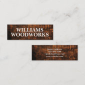 木のフェイク質自然 スキニー名刺 (正面/裏面)