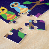 木のフクロウ ジグソーパズル (側面)