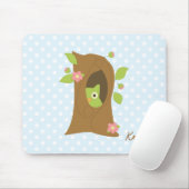 木のフクロウ マウスパッド (マウス)