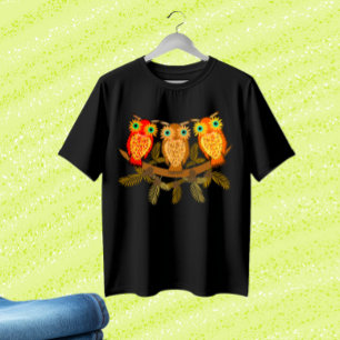 木のフクロウ Tシャツ