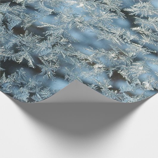木のフロストの自然の抽象芸術の写真芸術 ラッピングペーパー (角)