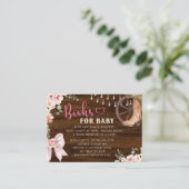 木のフローラ素朴ブーツまたは弓ジェンダーの明かす エンクロージャーカード (スタンド正面)