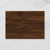 木のフローラ素朴ブーツまたは弓ジェンダーの明かす エンクロージャーカード (裏面)