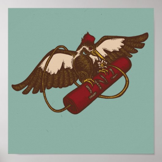 木のペッカーを使った静物生活 ポスター (正面)