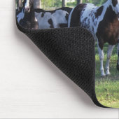 木のペンキの馬 マウスパッド (コーナー)