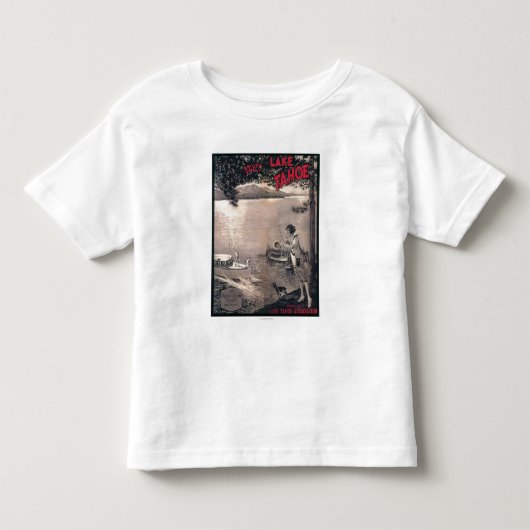 木のボートポスター トドラーTシャツ (正面)
