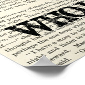 木のポスターを書くのが大好きな女の子 ポスター (角)