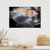 木のポスターを通して ポスター (キッチン)