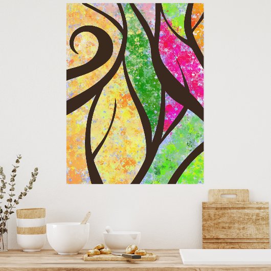 木のポスター ポスター (キッチン)