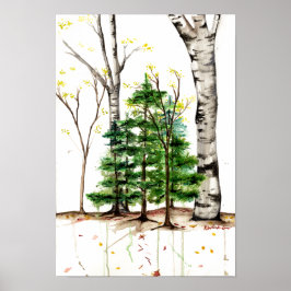 木のポスター ポスター