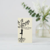 木のポーズ23 名刺 (スタンド正面)