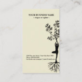 木のポーズ23 名刺 (裏面)