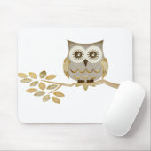 木のマウスパッドの広い目のフクロウ マウスパッド (マウス)