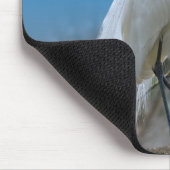 木のマウスパッドの白鷺 マウスパッド (コーナー)