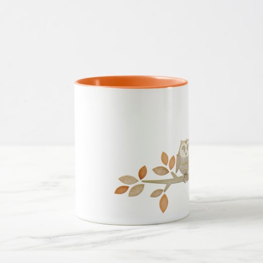 木のマグの愛フクロウ マグカップ (中央)