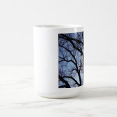 木のマグを通した日光 コーヒーマグカップ (中央)