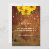 木のマリーゴールド 招待状 (裏面)