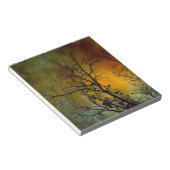 木のメモ帳で嵐の朝 ノートパッド (アングル)