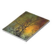 木のメモ帳で嵐の朝 ノートパッド (回転)