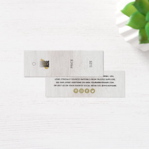 木のモダン背景ロゴ衣料価格ラベル