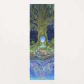 木のヨガのマットのハート ヨガマット (正面)