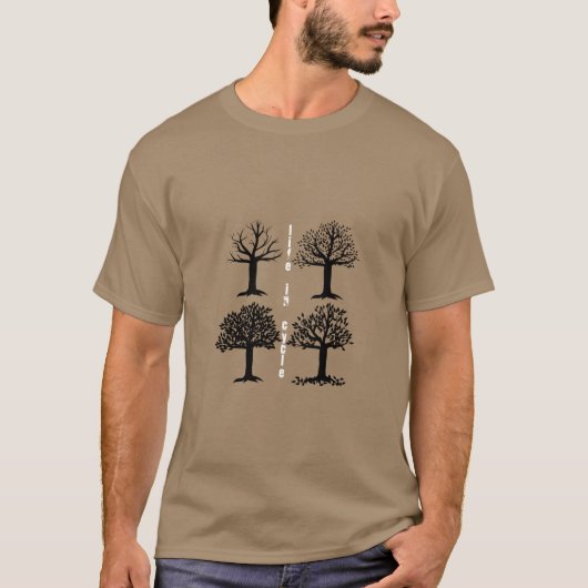 木のライフサイクルTシャツ Tシャツ (正面)