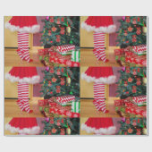 木のラッピング紙のトリミング ラッピングペーパー (フラット)