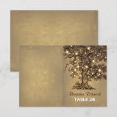 木のランタン ツリー 結婚式 ゲストカード 招待状 (正面/裏面)