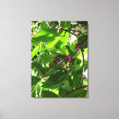 木のランチタイム キャンバスプリント (正面)