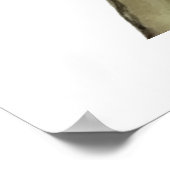 木のリアルな水色マウス ポスター (角)