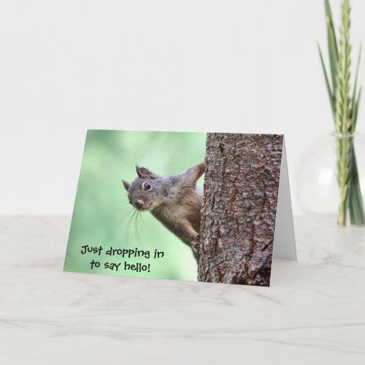 木のリス カード (正面)