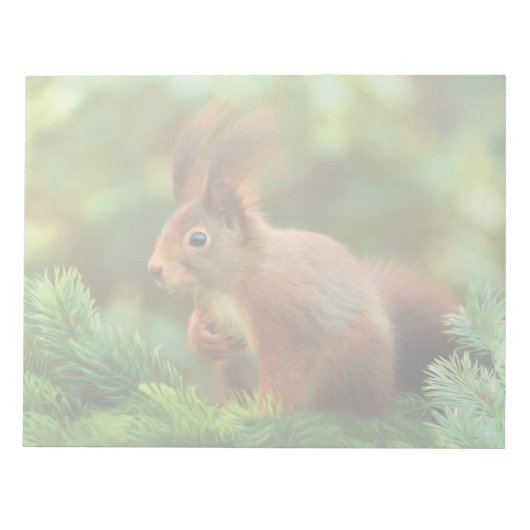 木のリス ノートパッド (正面)