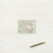 木のリス ポストイット (デスク上)