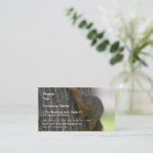 木のリス 名刺 (スタンド正面)