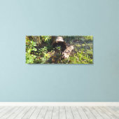 木のログ忘れ キャンバスプリント (インサイチュ (ウッドフロア))