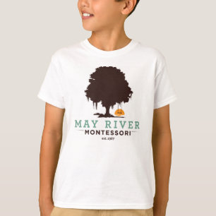 木のロゴはワイシャツをからかいます Tシャツ