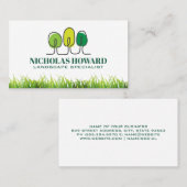 木のロゴ | グラス 名刺 (正面/裏面)