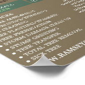 木のロゴ – 木の外科医 – Arborist ポスター (角)