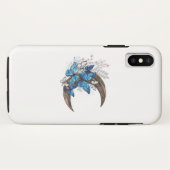 木の三日月に青い蝶 Case-Mate iPhoneケース (裏面(横))