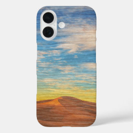 木の上から見る砂丘の美しい日の出 iPhone 16ケース