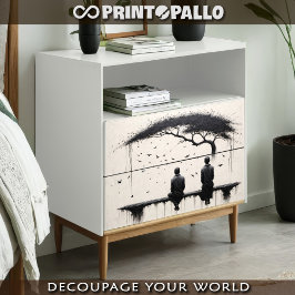 木の上での禅の瞑想、私たちの生活 –  薄葉紙