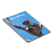 木の上で眠るかわいいコアラ　オーストラリア ノートブック (右側)