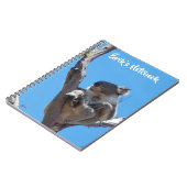 木の上で眠るかわいいコアラ　オーストラリア ノートブック (左側)