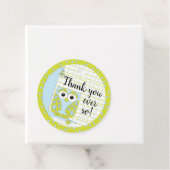 木の上で赤ちゃんシャワーブルーフクロウ フェイバータグ (インサイチュ)